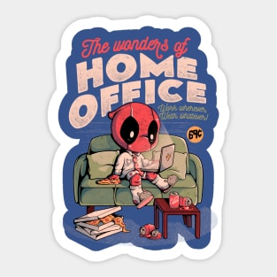 The Wonders Of Home Office - Funny Geek Movie Hero Gift Sticker